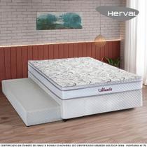 Bicama para Casal Herval Atlanta com Cama Auxiliar de Molas, 52x138x188 cm