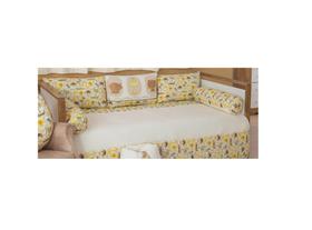 Bicama para quarto do bebê safari bege