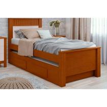 Bicama Solteiro Athenas c/ 2 Gavetas e Cama Auxiliar Frassino/Off White - Lopas