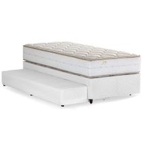 Bicama Solteiro Box com Cama Auxiliar Herval Joy, Espuma Alto Suporte, 60x88x188 cm