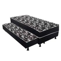 Bicama Solteiro Colchão Conjugado + Cama Auxiliar 5cm Bicama Solteiro Colchão Conjugado + Cama Auxiliar 5cm