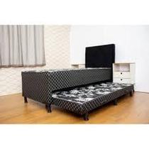 Bicama Solteiro Colchão Conjugado D28 Com Cama Auxiliar 10cm