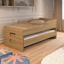 Bicama Solteiro Com Auxiliar 100% MDF Com Grade De Proteção Reforçada Cores Disponíveis Bicama Solteiro Com Auxiliar 100% MDF Com Grade De Proteção Reforçada Cores Disponíveis