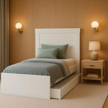 Bicama Solteiro Com Auxiliar Luara Compacta Multifuncional Para Colchões Medida 188x88cm Bicama Solteiro Com Auxiliar Luara Compacta Multifuncional Para Colchões Medida 188x88cm