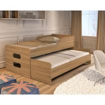 Bicama Solteiro Com Cama Auxiliar Para Colchão 88x188 Elis Reforçada Mdf Bicama Solteiro Com Cama Auxiliar Para Colchão 88x188 Elis Reforçada Mdf