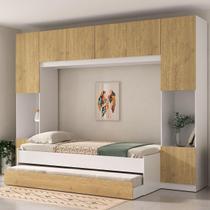 Bicama Solteiro com Guarda-roupa para Colchão 188x88cm 8 Portas Multimóveis MP4789 Bicama Solteiro com Guarda-roupa para Colchão 188x88cm 8 Portas Multimóveis MP4789