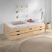 Bicama Solteiro em Madeira Maciça