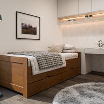 Bicama Solteiro em Madeira Maciça Luma Bicama Solteiro em Madeira Maciça Luma