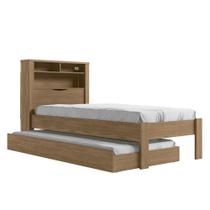 Bicama Solteiro Invicta com Baú Jatobá - PR Móveis