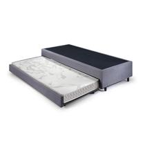 Bicama Solteiro King 96x203x28cm Suede e Colchão Auxiliar D23 78x188x12cm Ecoline B&G