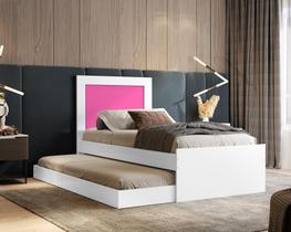 Bicama Solteiro Luara Para Quarto Auxiliar Resistente em MDF para visitas Varias Cores Bicama Solteiro Luara Para Quarto Auxiliar Resistente em MDF para visitas Varias Cores