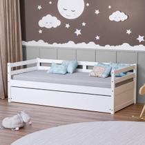 Bicama Solteiro Slim Madeira Maciça Branco Housin Bicama Solteiro Slim Madeira Maciça Branco Housin