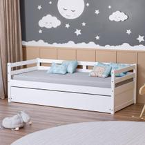 Bicama Solteiro Slim RB Madeira Maciça Branco Housin Bicama Solteiro Slim RB Madeira Maciça Branco Housin