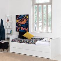 Bicama Zoon 3 Gavetas - Branco Fosco