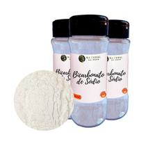 Bicarbonato De Sódio Premium Kit 3 Pote Com Dosador 80G Bicarbonato De Sódio Premium Kit 3 Pote Com Dosador 80G