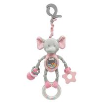 Bichinho De Pelúcia Com Chocalho E Mordedor Para Bebê Naninha Baby Safari Fofa