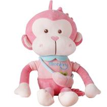 Bichinho de Pelúcia Macaquinho 50cm Bene Casa Rosa Bichinho de Pelúcia Macaquinho 50cm Bene Casa Rosa