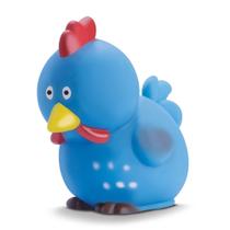 Bichinho de vinil galinha com pintinhas funny farm bee toys 628