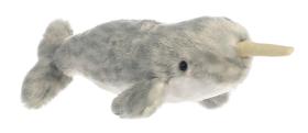 Bicho de pelúcia Aurora Adorable Mini Flopsie Narwhal de 20 cm