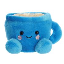 Bicho de pelúcia Aurora Adorable Palm Pals Letti Latte Blue 12 cm