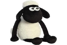 Bicho de pelúcia Aurora Playful Shaun The Sheep 43 cm branco