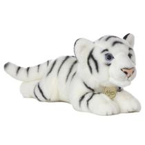 Bicho de pelúcia Aurora Realistic Miyoni White Tiger 20cm