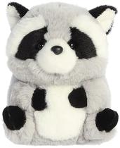 Bicho de pelúcia Aurora Rolly Pet Ripley Raccoon Grey 13cm