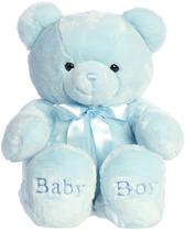 Bicho de pelúcia Aurora Snuggly Comfy Bear Baby Blue 60 cm