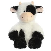 Bicho de pelúcia Aurora Snuggly Tubbie Wubbies Cow 30 cm branco