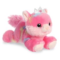 Bicho de pelúcia Aurora Vibrant Bright Fancies Princess Frutti Kitty Pink 18 cm