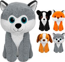 Bicho De Pelúcia Baby Lindos Cachorrinho E Raposa Compacto Macio Fofo Poliéster Realista Bicho De Pelúcia Baby Lindos Cachorrinho E Raposa Compacto Macio Fofo Poliéster Realista