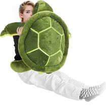 Bicho de pelúcia Civaner Big Green Sea Turtle 75 cm para crianças