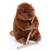 Bicho de pelúcia Douglas Buddy Beaver de pelúcia de 18 cm de altura