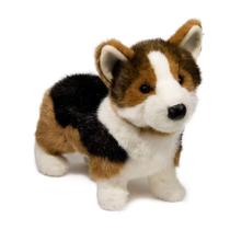 Bicho de pelúcia Douglas Kirby Tricolor Corgi Dog 30cm