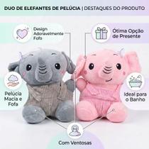 Bicho De Pelúcia Elefante 17cm Infantil Macio Para Presente E Decoração