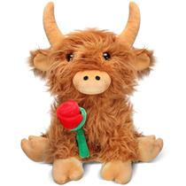 Bicho de pelúcia fofo de pelúcia Highland Cow Civaner de 30 cm