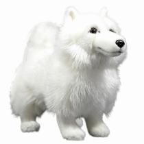 Bicho de pelúcia FRANKIEZHOU Samoyed White 30cm para crianças Bicho de pelúcia FRANKIEZHOU Samoyed White 30cm para crianças