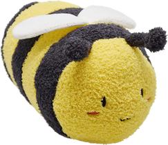 Bicho de pelúcia Fuzzy Bumblebee com rosto sorridente e asas brancas Brinquedo de pelúcia super fofo de abelha Excelente presente para crianças ou mel de 12 polegadas