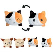 Bicho De Pelúcia Gato Brinquedo Gatinho Reversível Feliz Ou Bravo Tik Tok Bicho De Pelúcia Gato Brinquedo Gatinho Reversível Feliz Ou Bravo Tik Tok