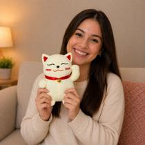 Bicho de Pelúcia Gato Da Sorte Japonês Manekineko Kawaii Bicho de Pelúcia Gato Da Sorte Japonês Manekineko Kawaii