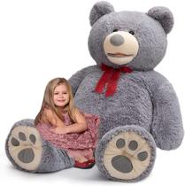Bicho de pelúcia gigante de pelúcia Teddy Bear HollyHome 150 cm cinza
