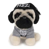 Bicho de pelúcia GUND Doug The Pug Pizza Hat Dog 13 cm