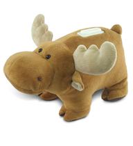 Bicho de pelúcia Huggie Bank DolliBu Brown Moose de 23 cm Bicho de pelúcia Huggie Bank DolliBu Brown Moose de 23 cm