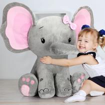 Bicho de pelúcia Jenaai Giant Plush Elephant 60cm para crianças