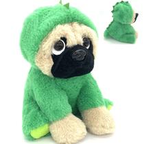 Bicho de pelúcia JoyAmigo Pug vestido como brinquedo de pelúcia de dinossauro