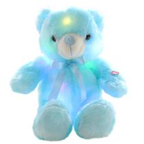 Bicho de pelúcia LED Teddy Bear social Glow 46 cm azul Bicho de pelúcia LED Teddy Bear social Glow 46 cm azul