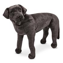 Bicho de pelúcia Melissa e Doug Giant Black Lab 77,47 cm de altura Bicho de pelúcia Melissa e Doug Giant Black Lab 77,47 cm de altura