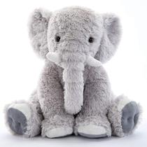 Bicho de pelúcia MoriSmos, elefante grande, 50 cm, cinza de pelúcia
