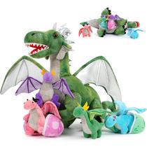 Bicho de pelúcia MoriSmos Giant Dragon com bebês dragões dentro