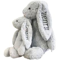Bicho de pelúcia personalizado, coelhinho, bordado com nome Bicho de pelúcia personalizado, coelhinho, bordado com nome